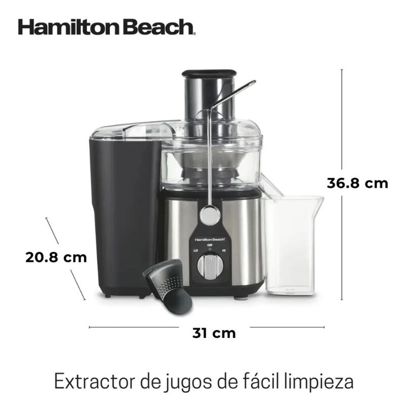 Extractor De Jugos De Frutas Y Verduras Hamilto... image number null