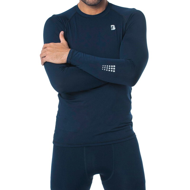 Playera Deportiva Hombre Manga Larga Dryfit Bla... image number null