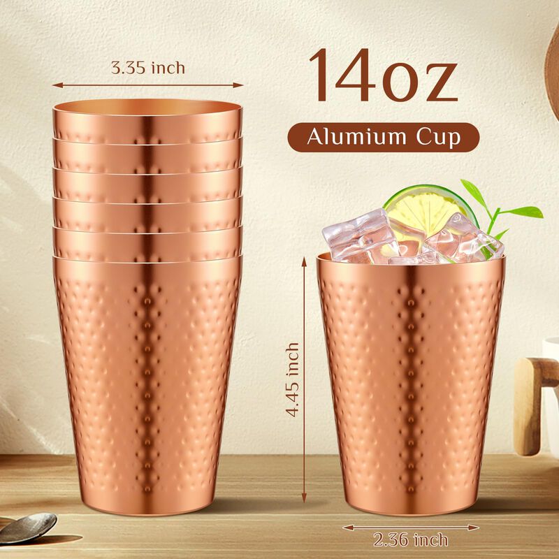 Vaso De Bebida Tanlade 420 ml Cobre - Pack De 3... image number null