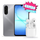 Combo Smartphone  Samsung Galaxy A17 128gb 4gb Ram Gris + Aud&iacute;fonos Bluetooth
