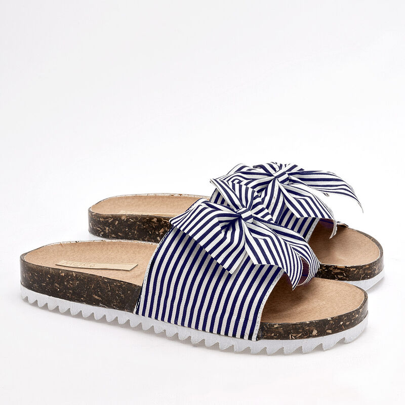 Moramora Sandalia para mujer blanco marino image number null