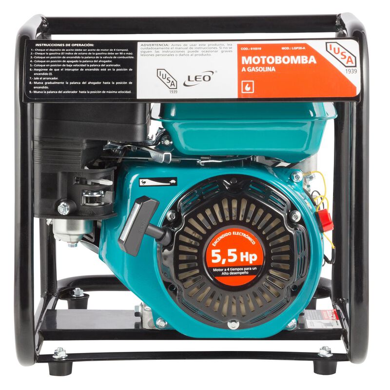 Motobomba A Gasolina, 6.5 Hp, 450 L/min image number null