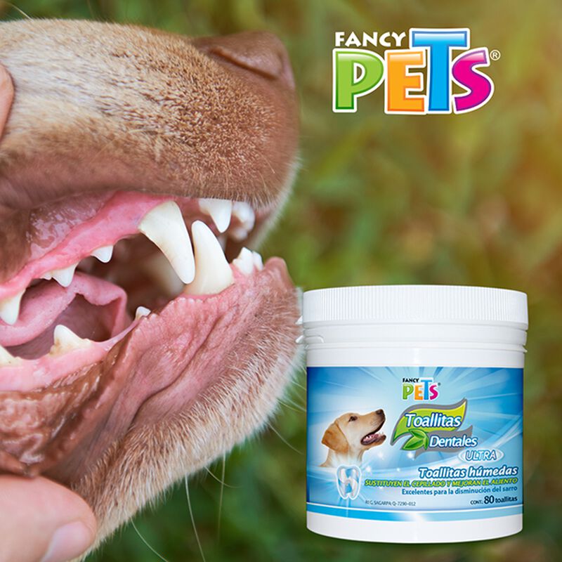 Fancy Pets Toallitas Dentales - 80 Pz image number null
