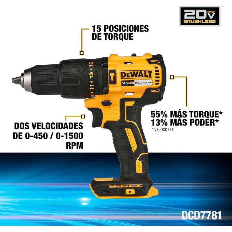 Combo Dewalt Rotomartillo 1/2" mas Atornillador... image number null