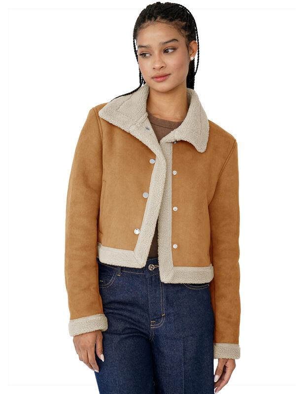 Chamarra Mujer Invierno Cuello Interior Aborreg... image number null