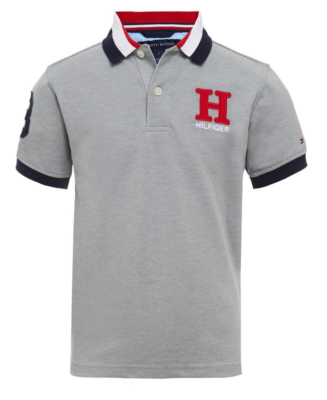 Polo Tommy Hilfiger Big Boys De Manga Corta Gri... image number null