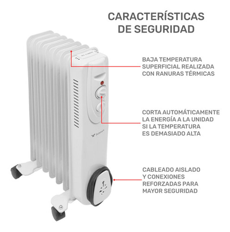Calefactor Eléctrico Calentador Aceite Termosta... image number null