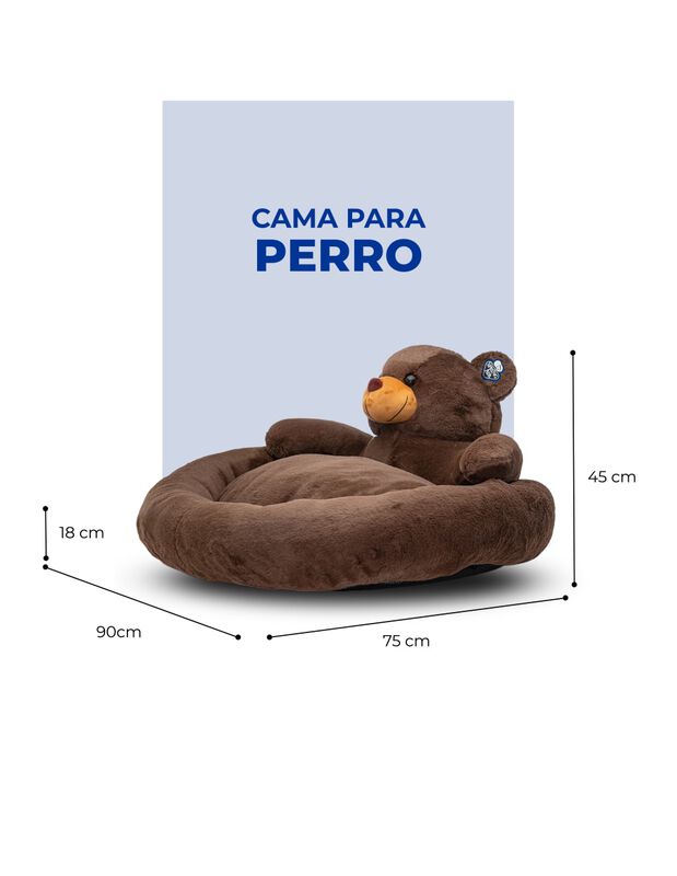 Cama Nido para Perro Spring Air - Dise&ntilde;o Oso de... image number null