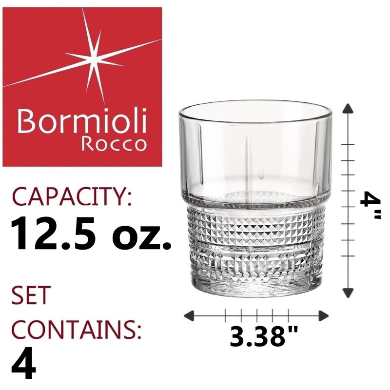 Juego de 4 Vasos Transparentes DOF Bormioli Roc... image number null