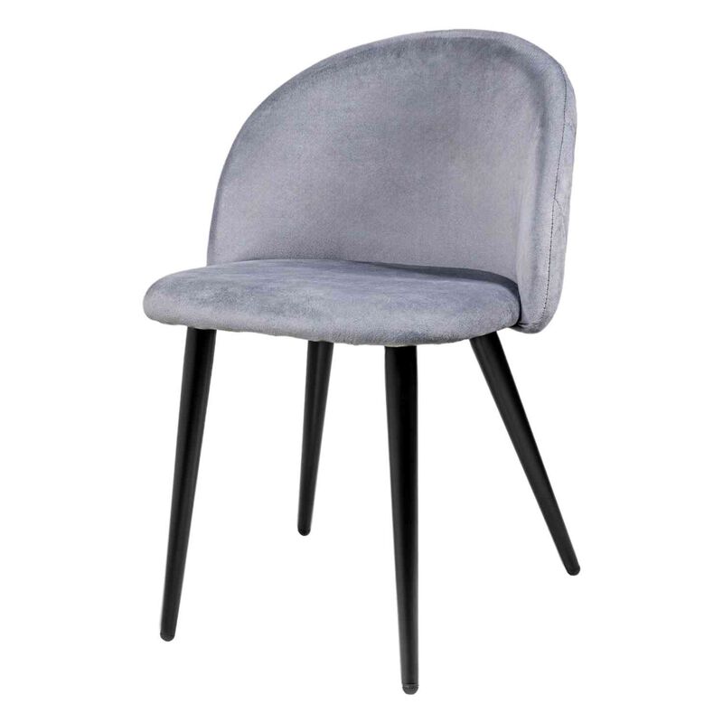 Set 2 Sillas Comedor Terciopelo Modernas Acolch... image number null