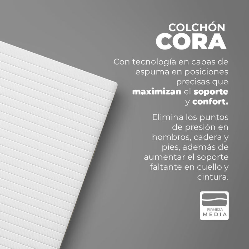 Colchon De Caja Matrimonial Atlas Cora image number null