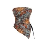 Crop Top Milumia Y2k Asim&eacute;trico con Bandana Boho