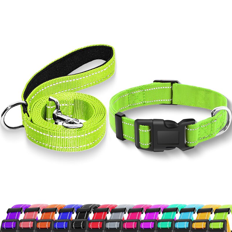 Collar Reflectante Maiiu Para Perro + Correa image number null