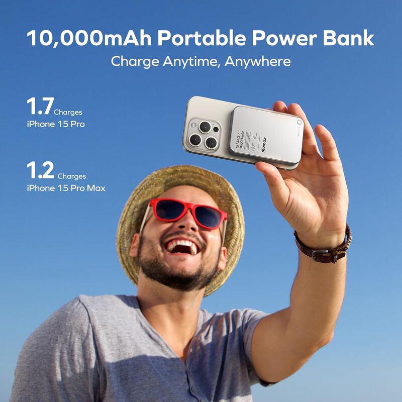 Banco De Energ&iacute;a Magn&eacute;tico Momax De 10000 Mah Y... image number null