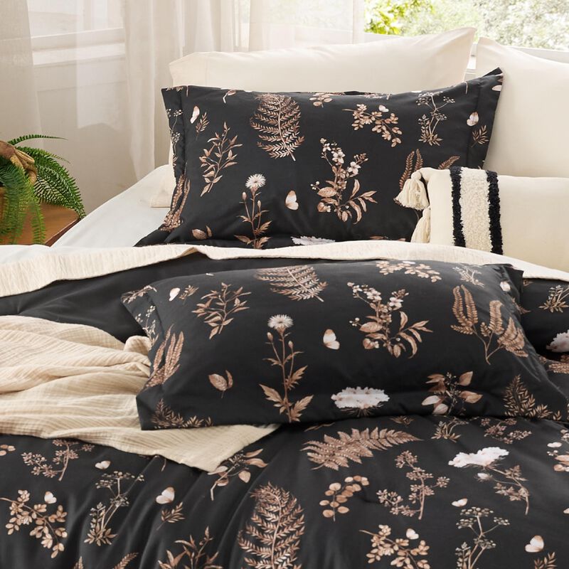 Juego De Edred&oacute;n Bedsure Floral Queen Size Con ... image number null