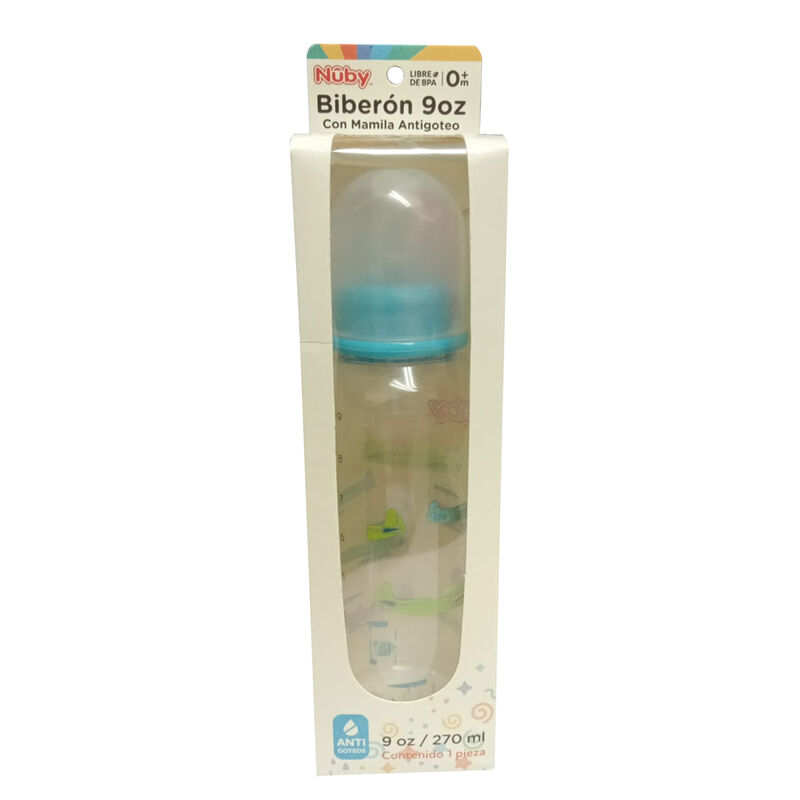 Biber&oacute;n Nuby Antigoteo 9oz Aviones image number null