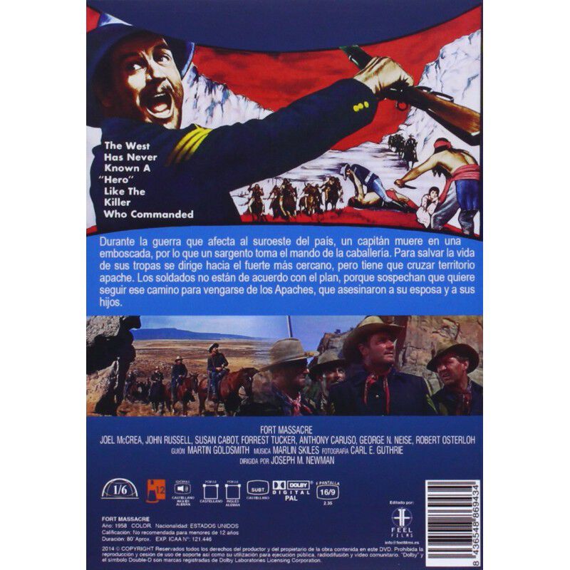 Fort Massacre [dvd] (1958) image number null