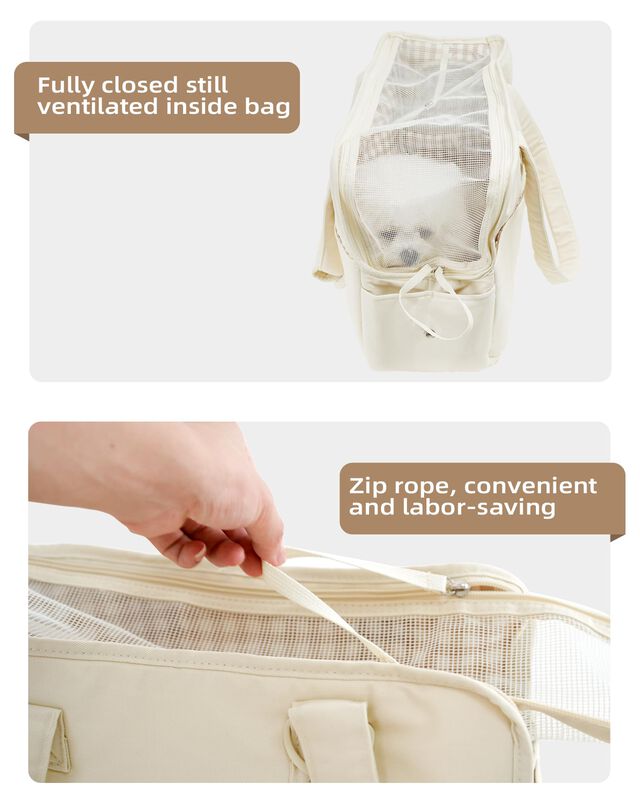 Transport&iacute;n Para Perros Onecute 43 cm Beige De ... image number null