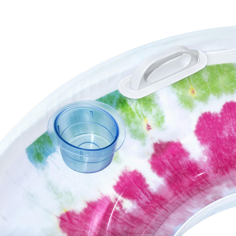 Silla Inflable Con Portavasos Tie Dye Deluxe Be... image number null