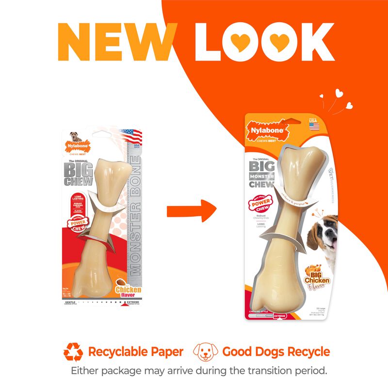 Nylabone Power Chew Monster Bone Juguete Mastic... image number null
