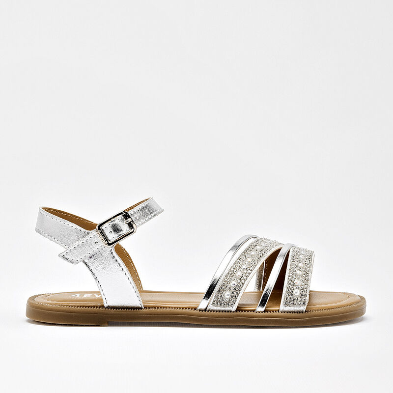 Celex sandalia para ni&ntilde;a plata cod 140302-D image number null