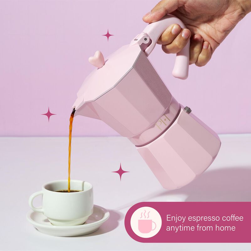 Cafetera Y Cafetera Paris Hilton Pink Stovetop,... image number null