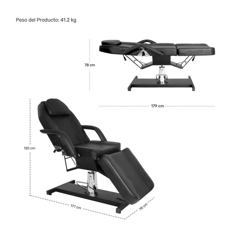 Silla Faciales Cama Camilla Sill&oacute;n Spa Masaje H... image number null