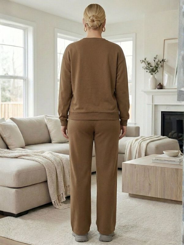 Conjunto Casual 2 Piezas Sudadera y Pants con E... image number null