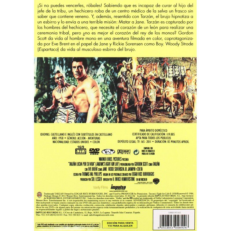 Tarz&aacute;n Lucha Por Su Vida [dvd] image number null