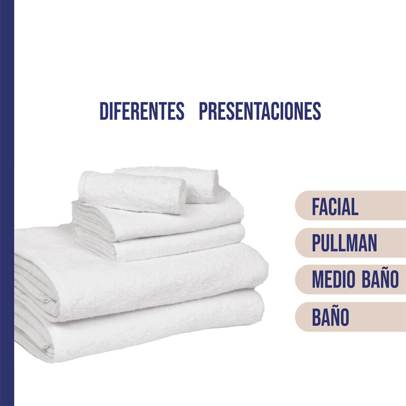 Paquete De 6 Toallas Color Blanco Ultra Absorbe... image number null