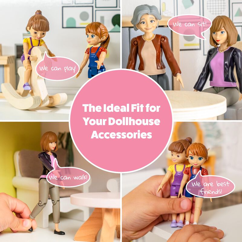 Set Tomleon De Dollhouse People Play Con 9 Figu... image number null