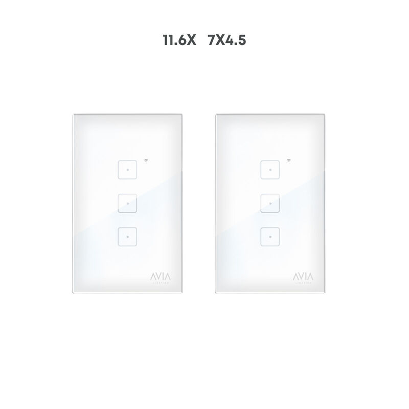 Pack 2 piezas Apagador De Pared Touch De Tres M... image number null