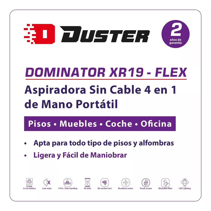 Aspiradora Duster DUS XR19 Flex image number null