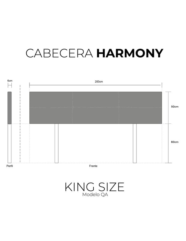 Cabecera King Size Harmony cuadros y  3 Ajustes... image number null