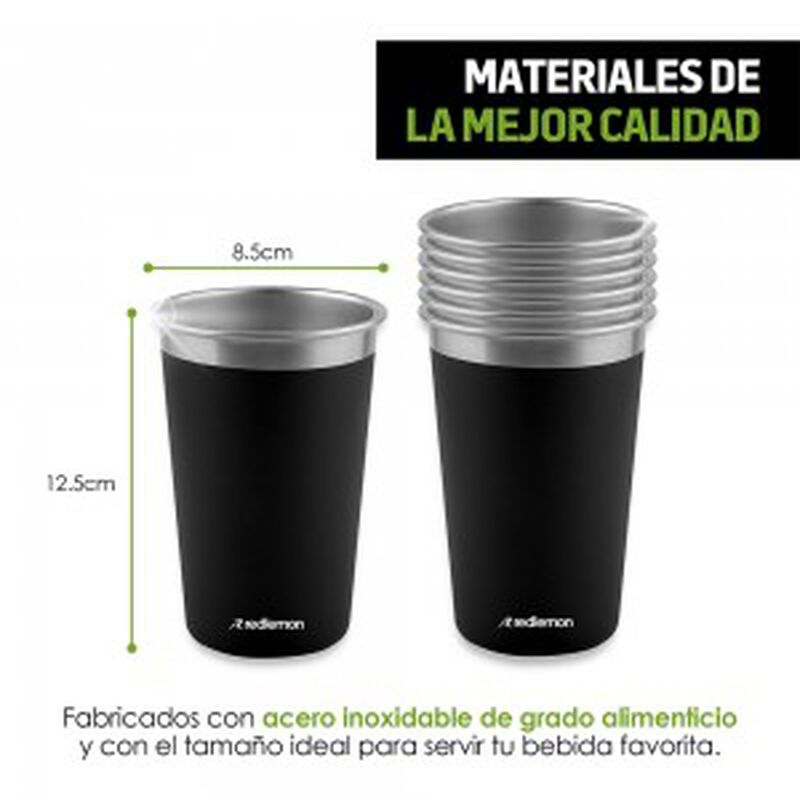 Vasos de Acero Inoxidable image number null