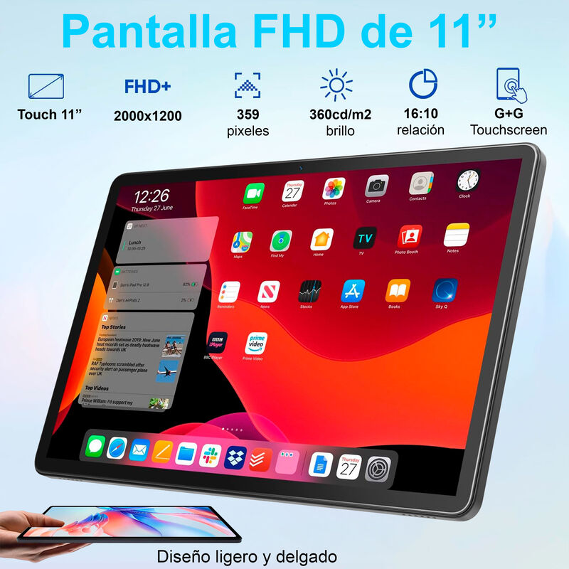 VAK TABLET 102X OCTACORE 11" l&aacute;piz TECLADO 2 EN... image number null