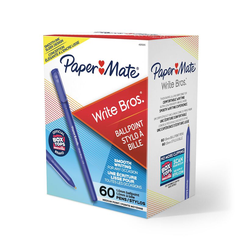 Bol&iacute;grafos Paper Mate Write Bros, Tinta Azul, 6... image number null