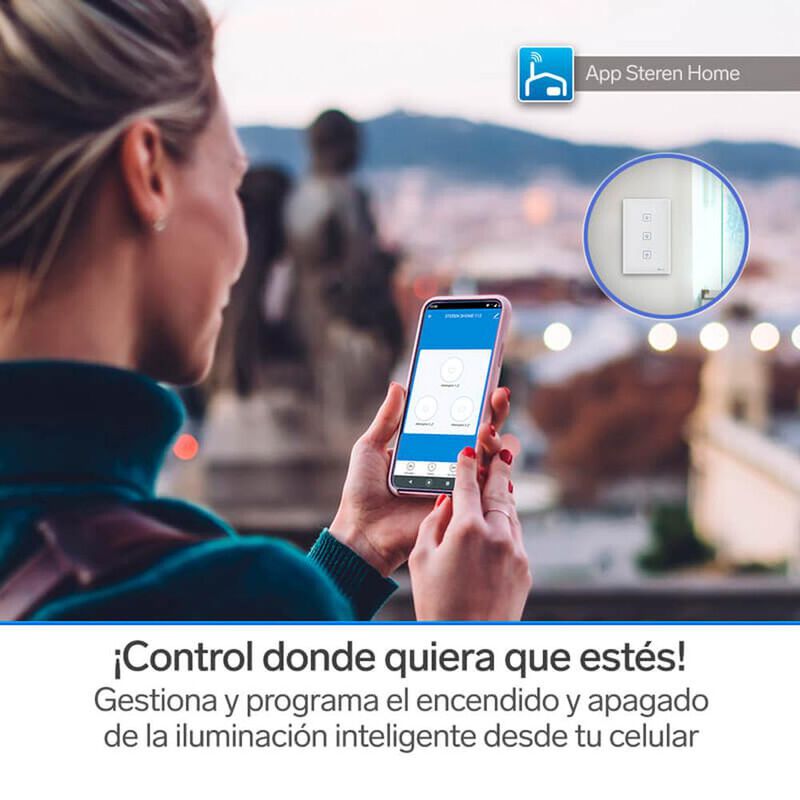 Apagador Touch Wi-fi, Triple | Shome-113 image number null