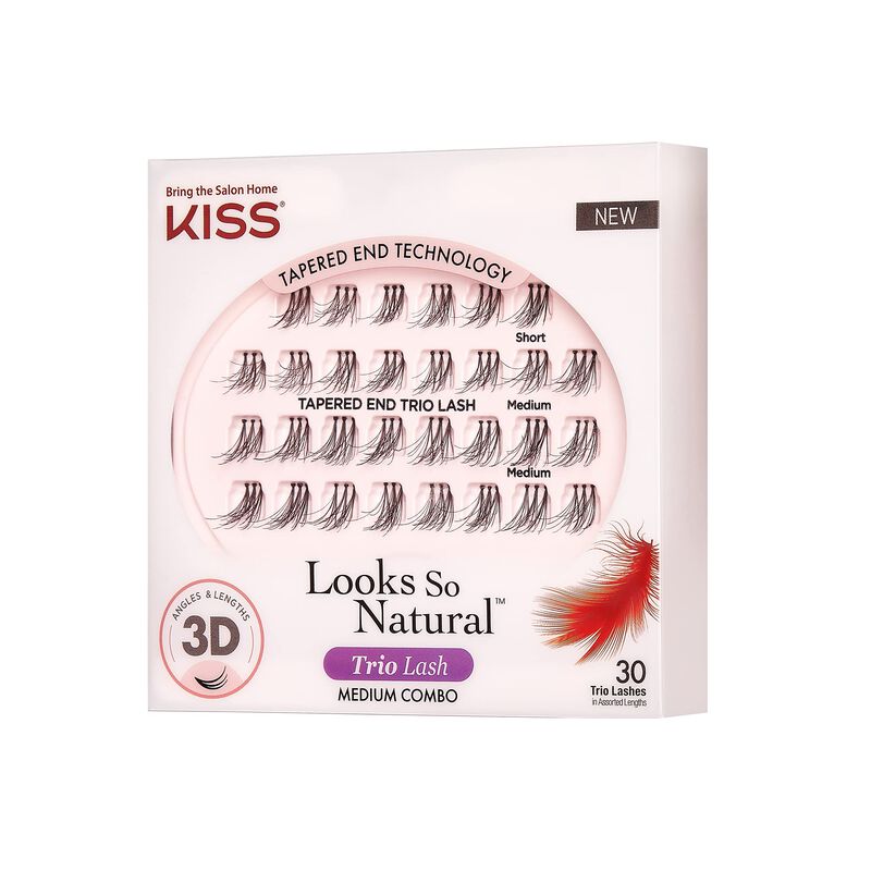 Pesta&ntilde;as Postizas Kiss Looks So Natural Trio La... image number null