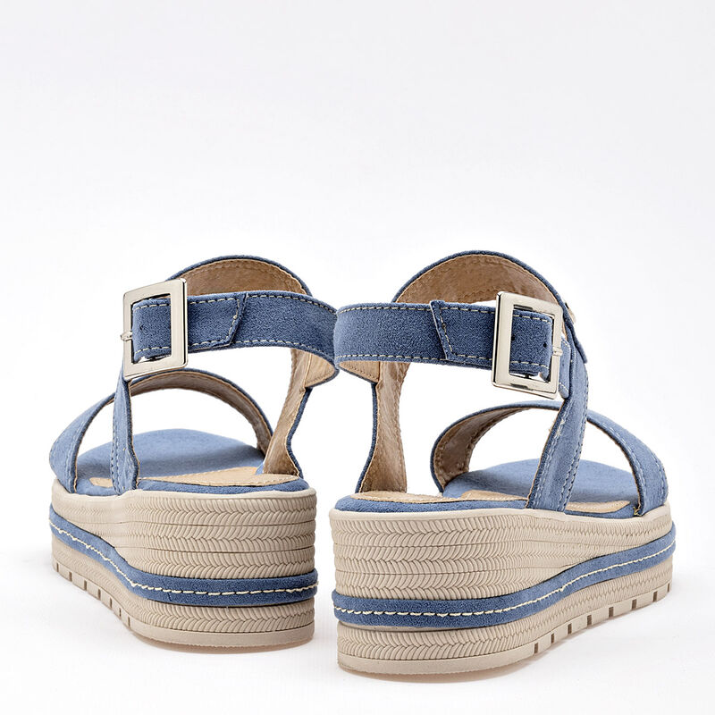 Been Class Sandalia para mujer azul image number null