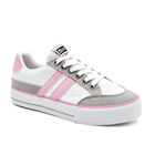 Mora Urban Tenis urbano para mujer blanco gris rosa