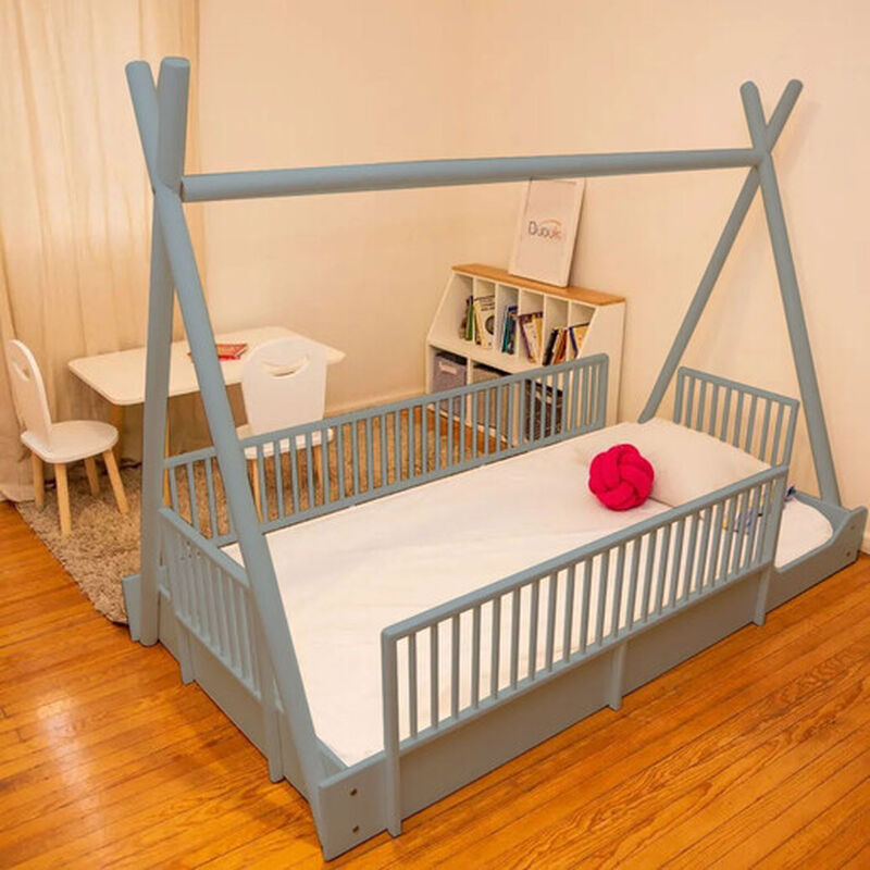 Cama Infantil Tipi Estilo Montessori Duduk - Az... image number null