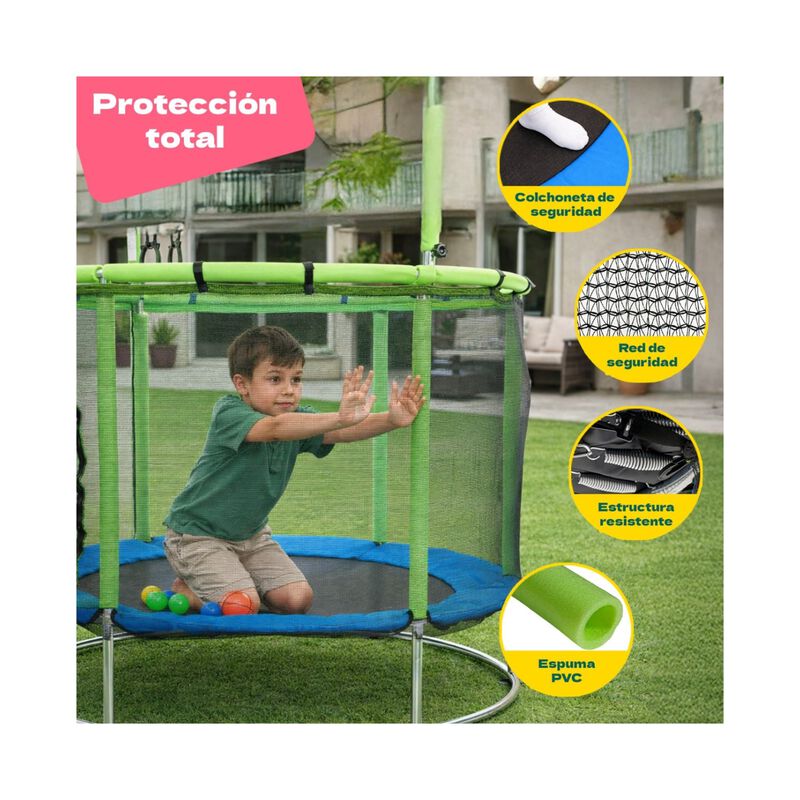 Trampolin Brincolin 142cm Infantil Multijuego B... image number null