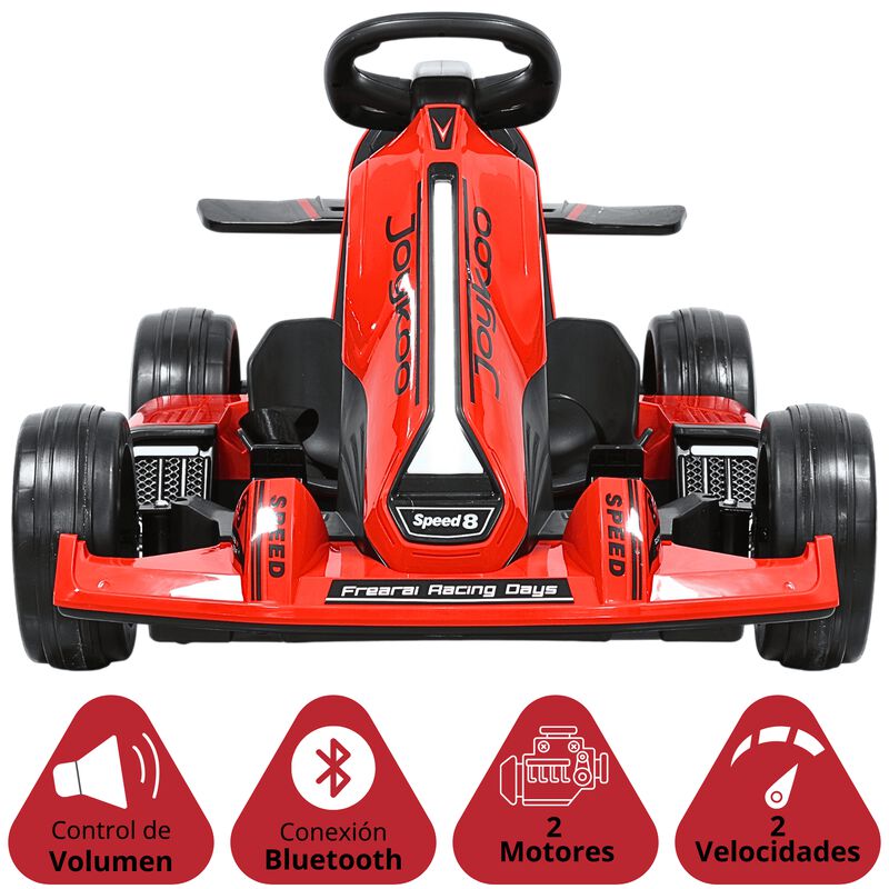 Montable El&eacute;ctrico Go Kart para Ni&ntilde;os con Largo... image number null
