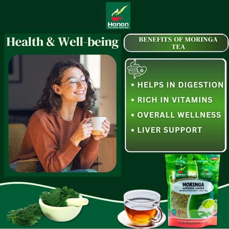 T&eacute; Hanan Moringa 30 g Hojas Naturales De Per&uacute; image number null