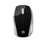 Rat&oacute;n Inal&aacute;mbrico Hp 200 Negro/plateado 2hu84aa