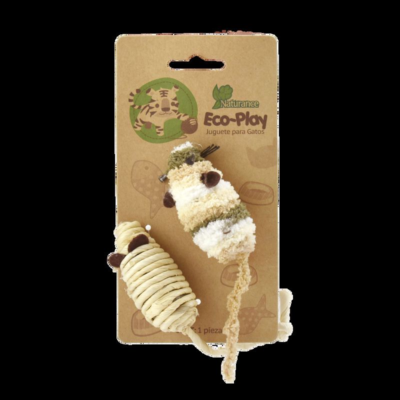 Naturance Ecoplay Juguete Ratón Para Gato Con 2... image number null
