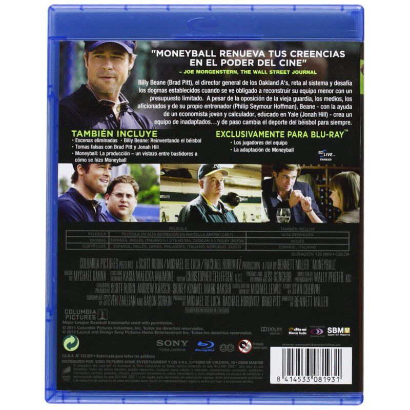 Moneyball (blu-ray) image number null