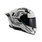 Casco Noss Ns-869 Cerrado Saga Edici&oacute;n Racing Blanco/gris Xl