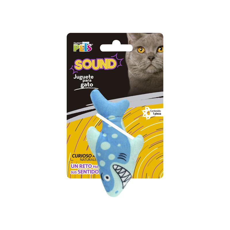 Fancy Pets Juguete Tiburón Para Gato Con Sonido image number null